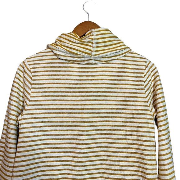J. Crew metallic striped cowl neck sweater. Size small - Picture 8 of 8